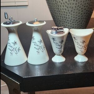 Lenox Kingsley Salt & Pepper Mill Set cigarette lighter and cigarette holder